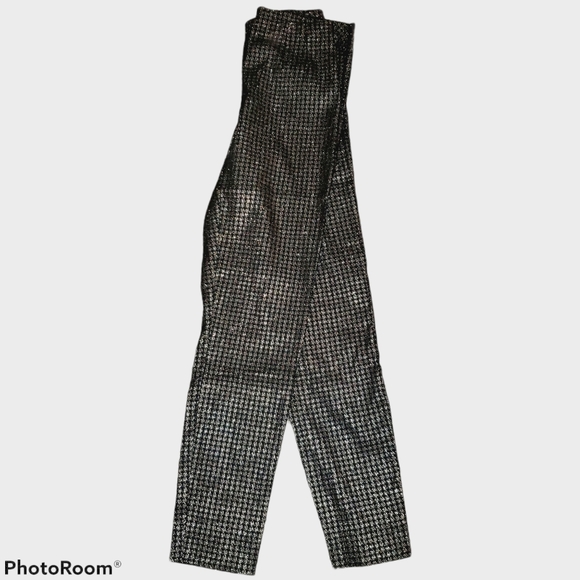 Time and Tru New Skinny Ankle Length Black & Gold Pant 214 - Picture 2 of 6